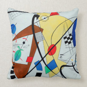 Throughgoing Line by Wassily Kandinsky Throw Pillow