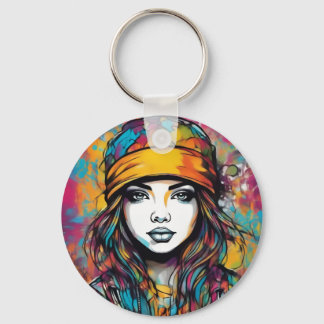Throughoughly modern flare keychain