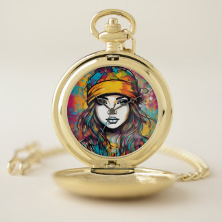 Throughoughly modern flare pocket watch