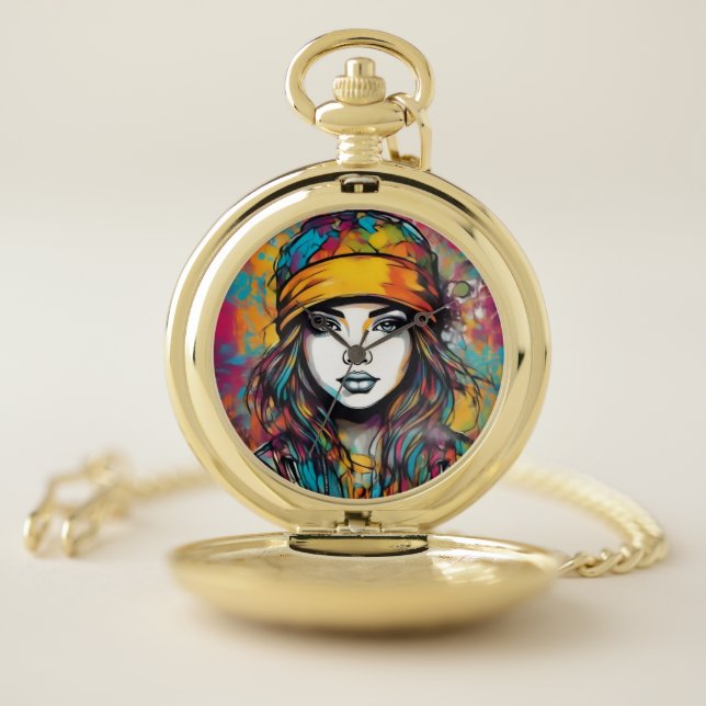 Throughoughly modern flare pocket watch (Inside)