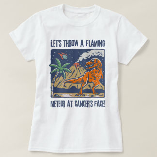 Throw A Flaming Meteor At Leukemia Awareness Funny T-Shirt