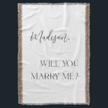 Throw Blanket<br><div class="desc">Create Your Perfect Moment with the Proposal Blanket Imagine the look of pure joy on your partner's face when you pop the question wrapped in the warmth of our Proposal Blanket. This luxurious throw is designed to make your proposal unforgettable. Whether under the stars or by a cozy fire, our...</div>