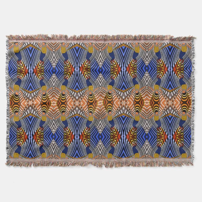 Throw Blanket/African Pattern Throw Blanket (Front)