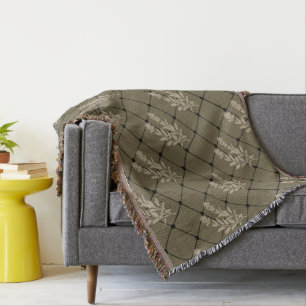 Throw Blanket, Brown Sage design Blanket