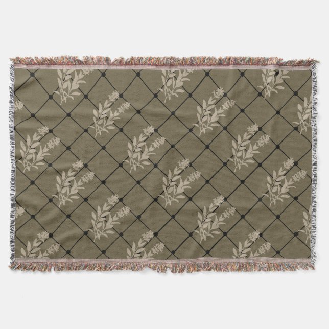 Throw Blanket, Brown Sage design Throw Blanket (Front)