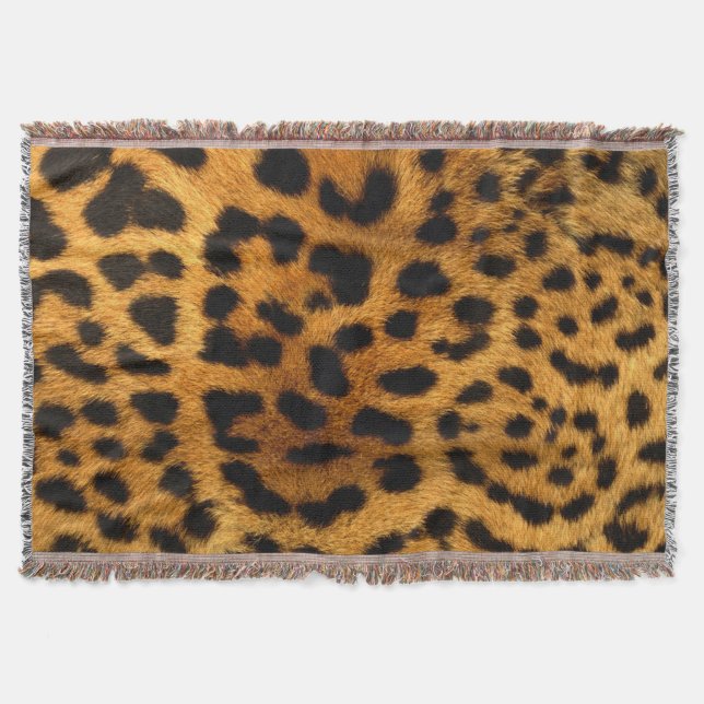 Throw Blanket/Cheetah Print Blanket (Front)