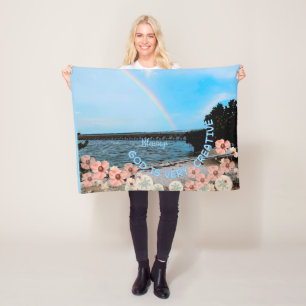 Throw Blanket " God is Very Creative"
