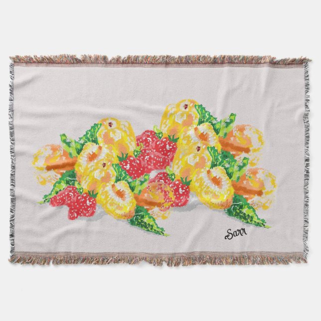 Throw Blanket Love Of Fruits (Front)