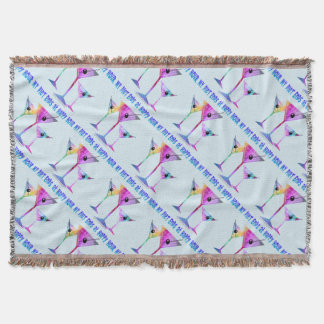 THROW BLANKET - MY DIET ENDS AT HAPPY HOUR