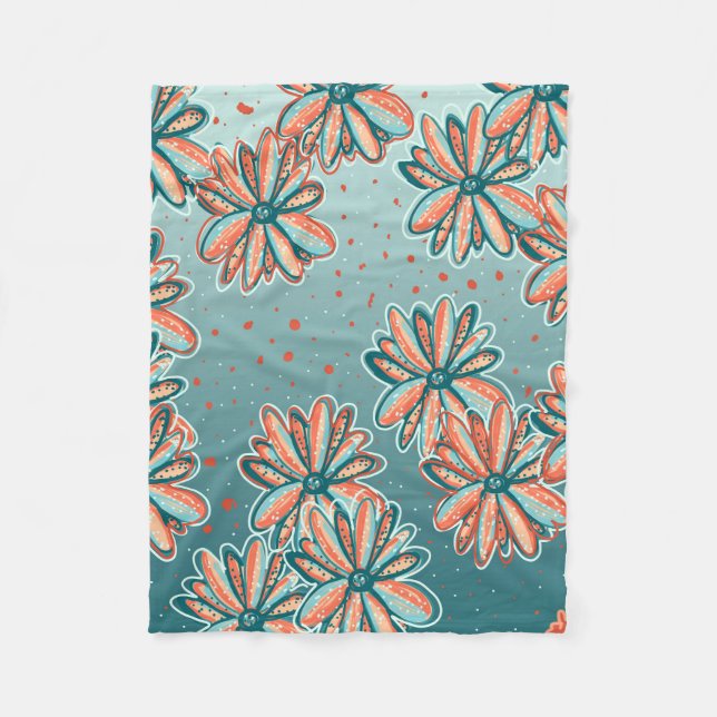 Throw Blanket, Orange Blossoms by Lisa Casineau (Front)