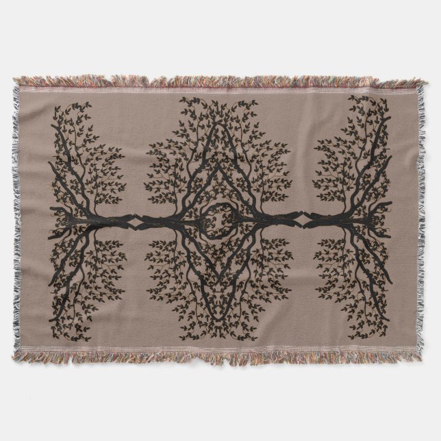 Throw Blanket - Reflections of Weeping Tree (Front)