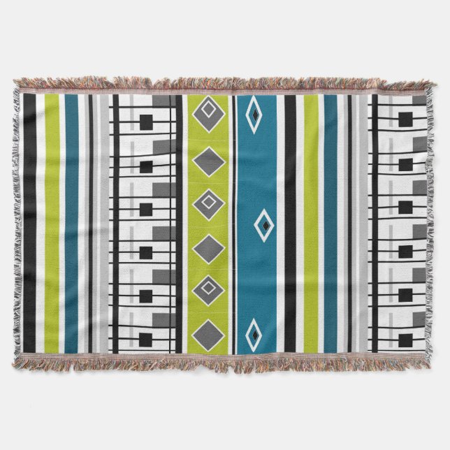 Throw Blanket retro, sixties, popular, fashion, bl (Front)
