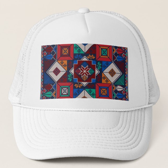 Throw Blanket Trucker Hat (Front)