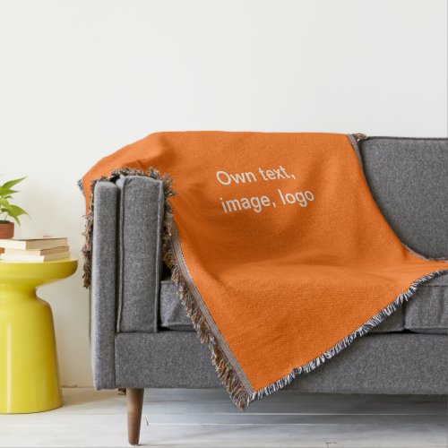 Throw Blanket uni Orange
