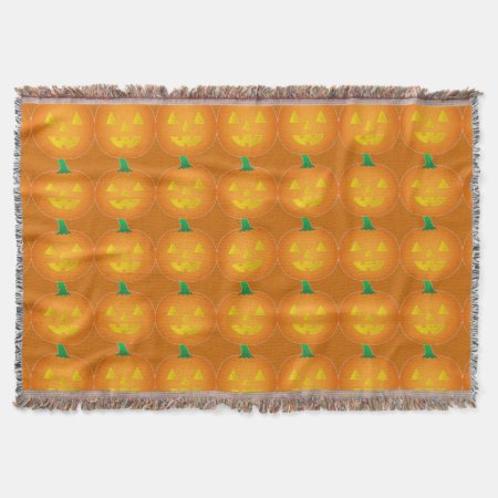Throw Blankets- Add Your Own Desing Pumpkins Throw Blanket
