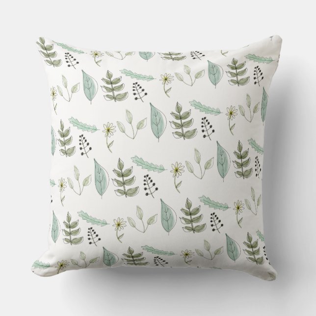 Throw Cushions - Summer Leaves (Front)