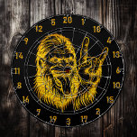 Throw Darts, Find Bigfoot (Maybe) Dart Board<br><div class="desc">1. Unleash your wild side with this eye-catching dart board featuring a playful sasquatch design! Perfect for any man cave or tourist attraction, this unique piece showcases a golden yeti, bigfoot, or sasquatch—whatever you prefer to call him—striking a fun pose with gang signs and his tongue hanging out. It's not...</div>