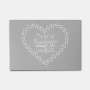Throw Kindness Around Like Confetti Post-it Notes