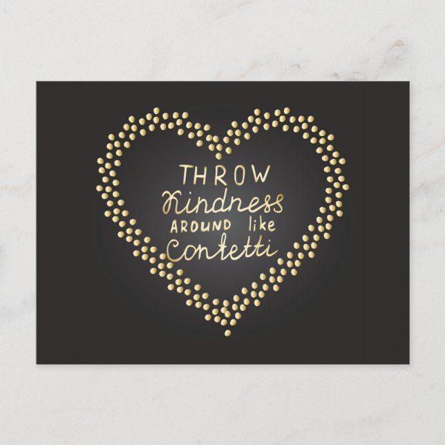 Throw Kindness Around Like Confetti Postcard (Front)