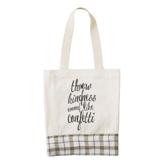 Throw Kindness Around Like Confetti Quote Tote