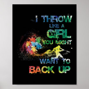 I Throw Like A Girl You Might Want To Back Up Softball Gifts T-Shirt I Throw Like A Girl You Might Want To Back Up Softball Gifts T-Shirt