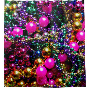 "throw me something" Mardi Gras SHOWER CURTAIN