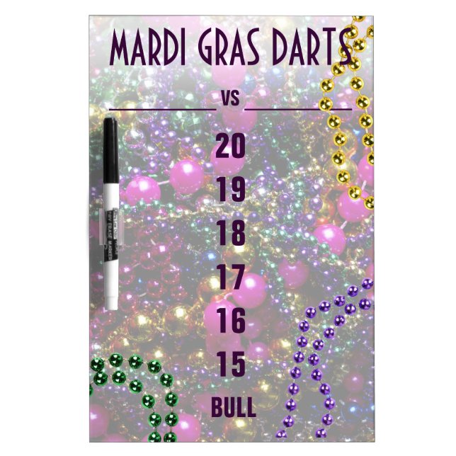 "throw me something, Mister!" Dart SCOREBOARD Dry-Erase Board (Front)