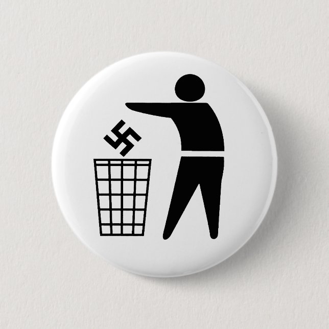 Throw out Fascists  Button (Front)