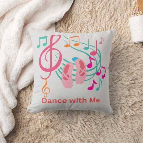  Throw Pillow 16 x 16 with Dance with me 