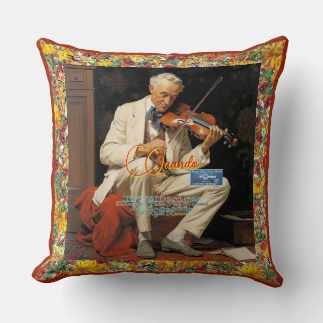 Throw Pillow 1 Burnt Red(Quando)RFPMDesigns©️2024  (Front)