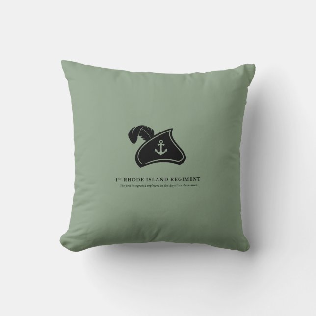 Throw Pillow — 1st Rhode Island Regiment (Front)
