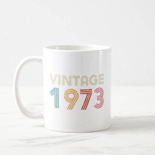 Throw Pillow 50th Birthday _ Vintage 1973 Coffee Mug