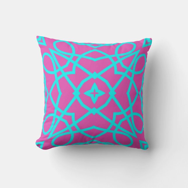 Throw Pillow, A seamless fabric print design   Th Pillow (Front)