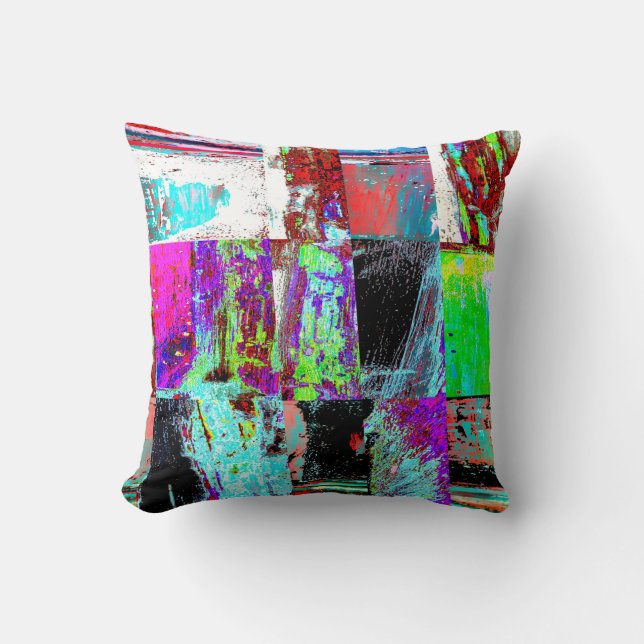 Throw Pillow – Abstract Grid (Front)