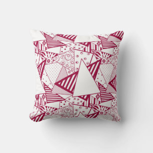 Throw Pillow Abstract quilting patchwork patches r