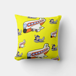Throw Pillow Airplane