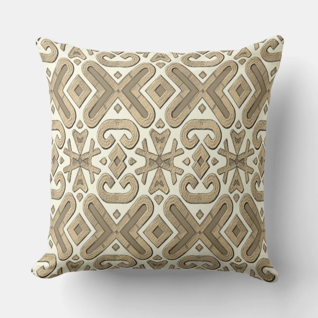 Throw Pillow,  An unique embossed art design  Pillow (Front)