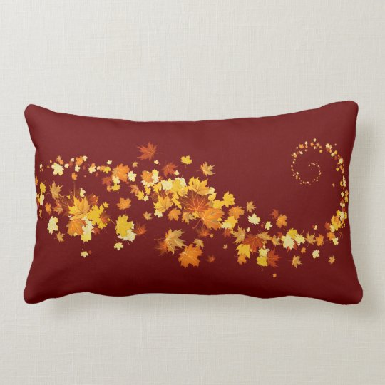 Throw PillowAutumn Leaves Lumbar Pillow