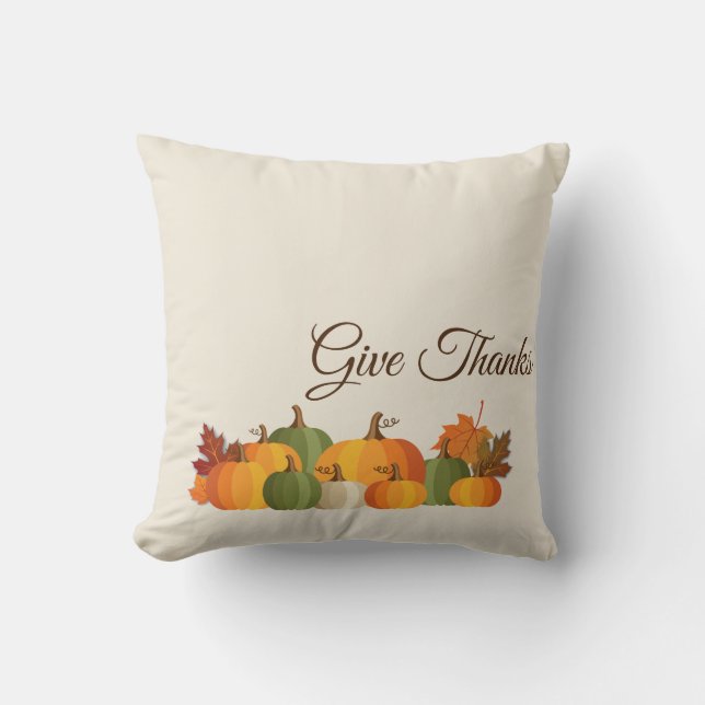 Throw Pillow-Autumn Throw Pillow (Front)