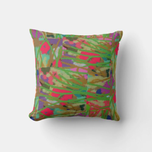 Throw Pillow Beautiful Artistic Floral