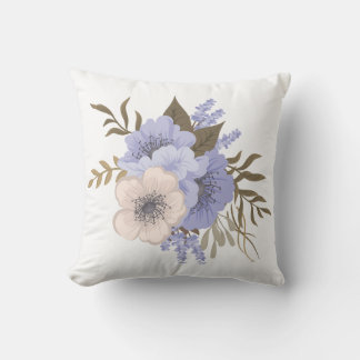 Throw Pillow Beautiful Spring Flowers 