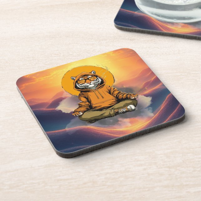 Throw Pillow Beverage Coaster (Left Side)