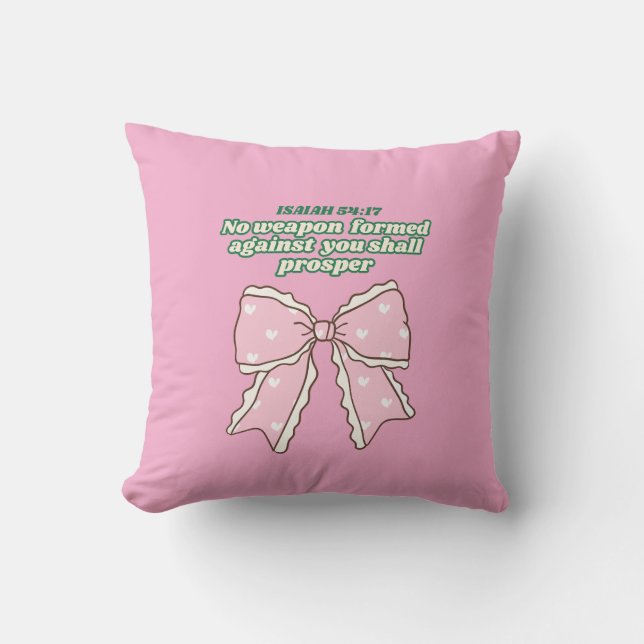 Throw Pillow, bible verse pillow, christian pillow (Front)