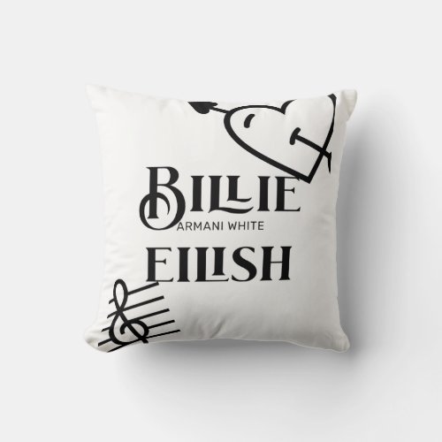 Throw Pillow Billie Eilish