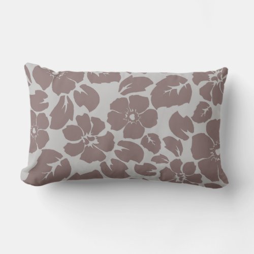 Throw pillow Black floral pattern 