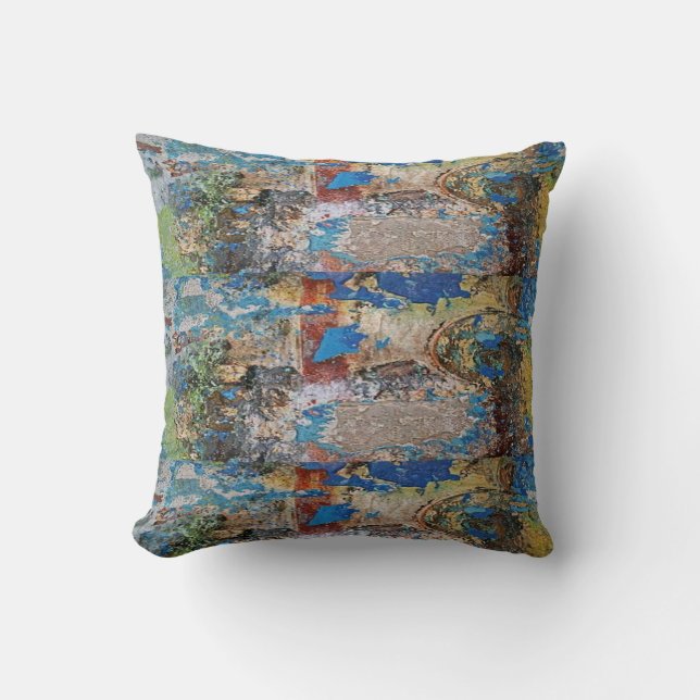Throw Pillow Blue (Front)