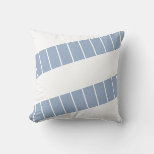 Throw Pillow Blue & White Stripe