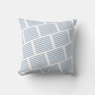 Throw Pillow Blue & White Stripe