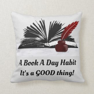 Throw Pillow, Book A Day Habit