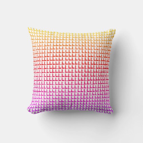 Throw Pillow Bright Colorful Squares